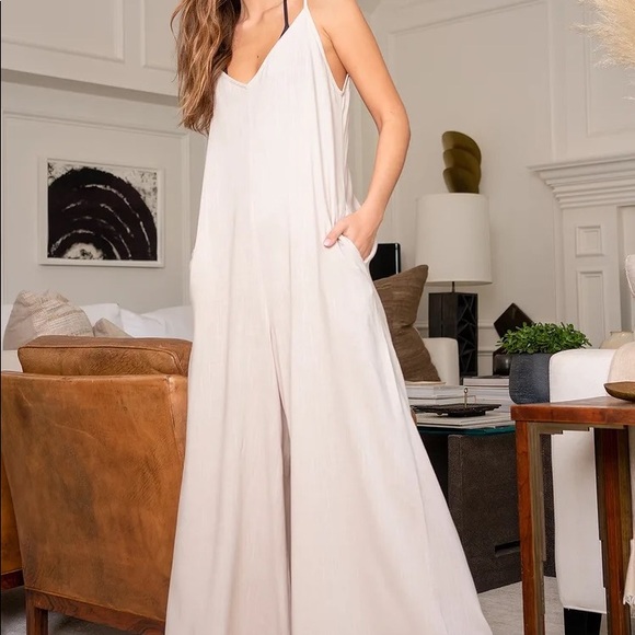 COPY - Sun goddess Wide-Leg Swim Cover-Up Jumpsuit - Picture 6 of 10